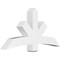 Ekena Millwork Alberta Architectural Grade PVC Gable Bracket, 60"W x 30"H x 6"D x 6"F, 12/12 Pitch GBP060X30X0606ALB00 - alternate 1